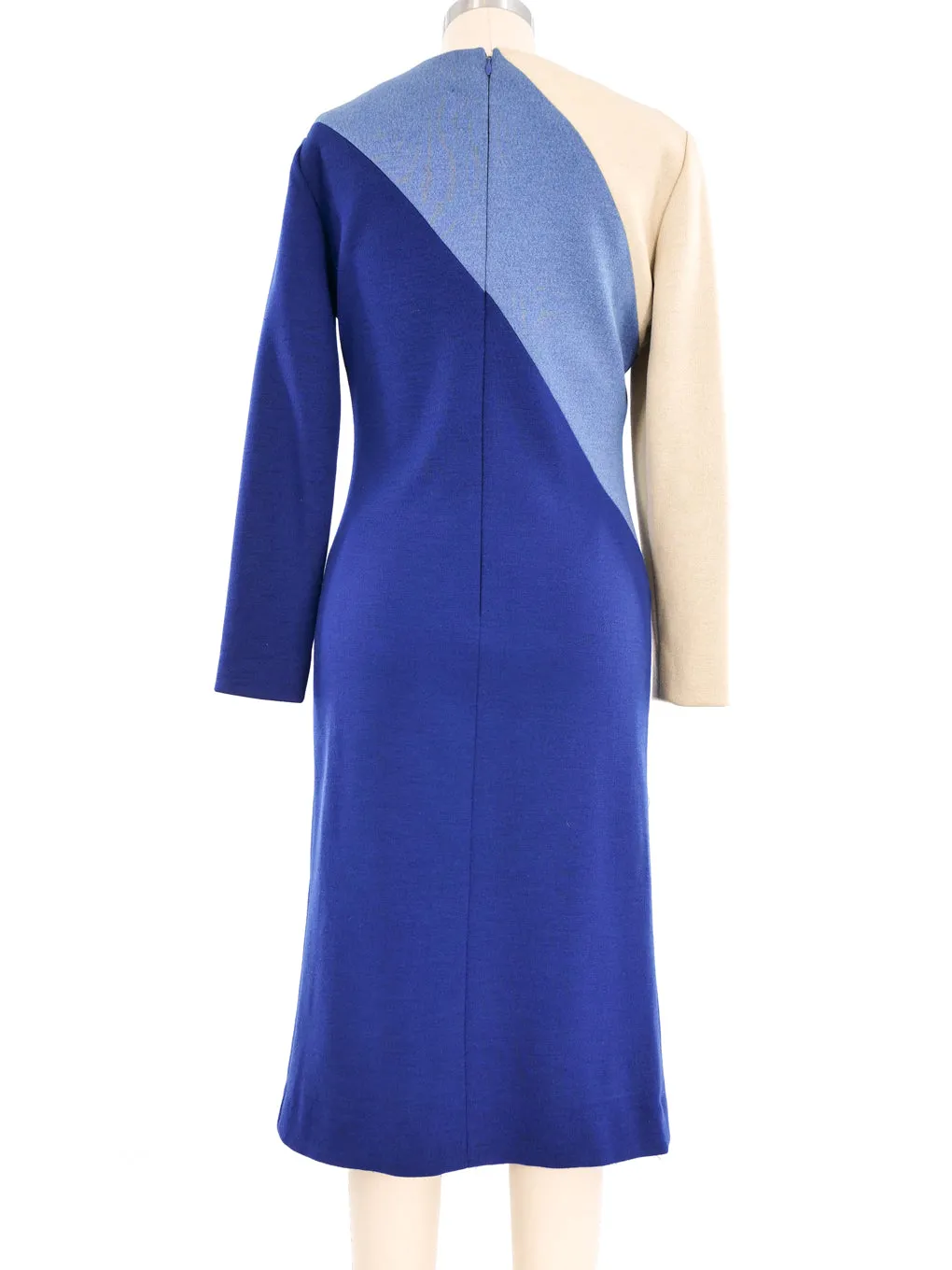 1960s Pierre Cardin Color Block Knit Dress
