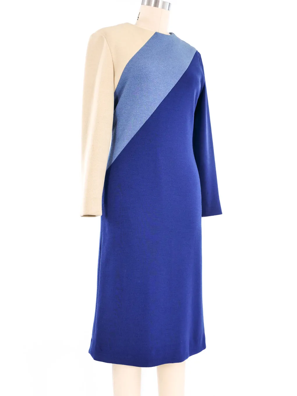 1960s Pierre Cardin Color Block Knit Dress