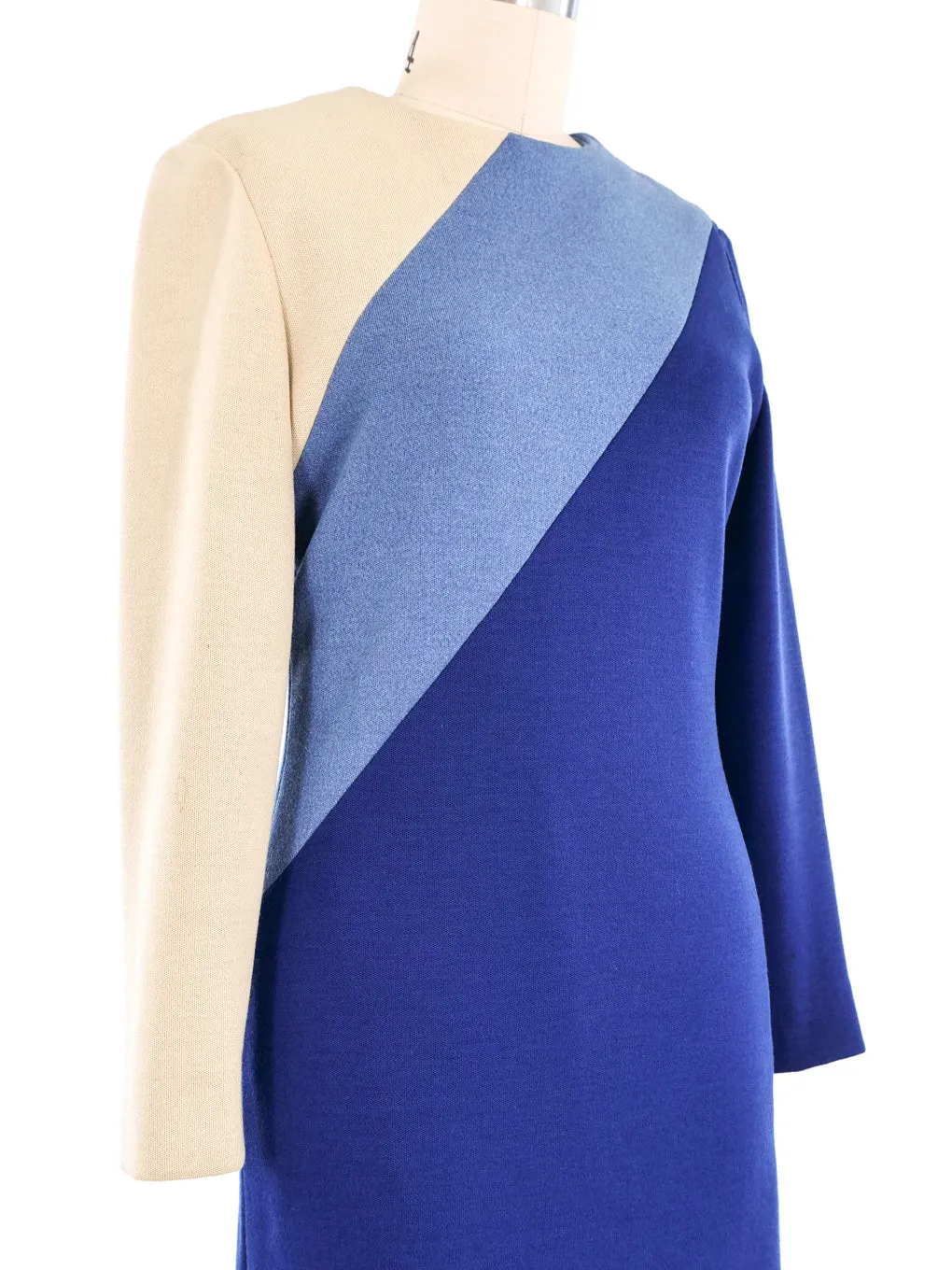 1960s Pierre Cardin Color Block Knit Dress