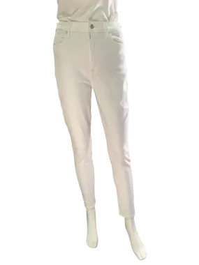 7 For All Mankind Jeans White Slim Illusion W/Tags Size: 28