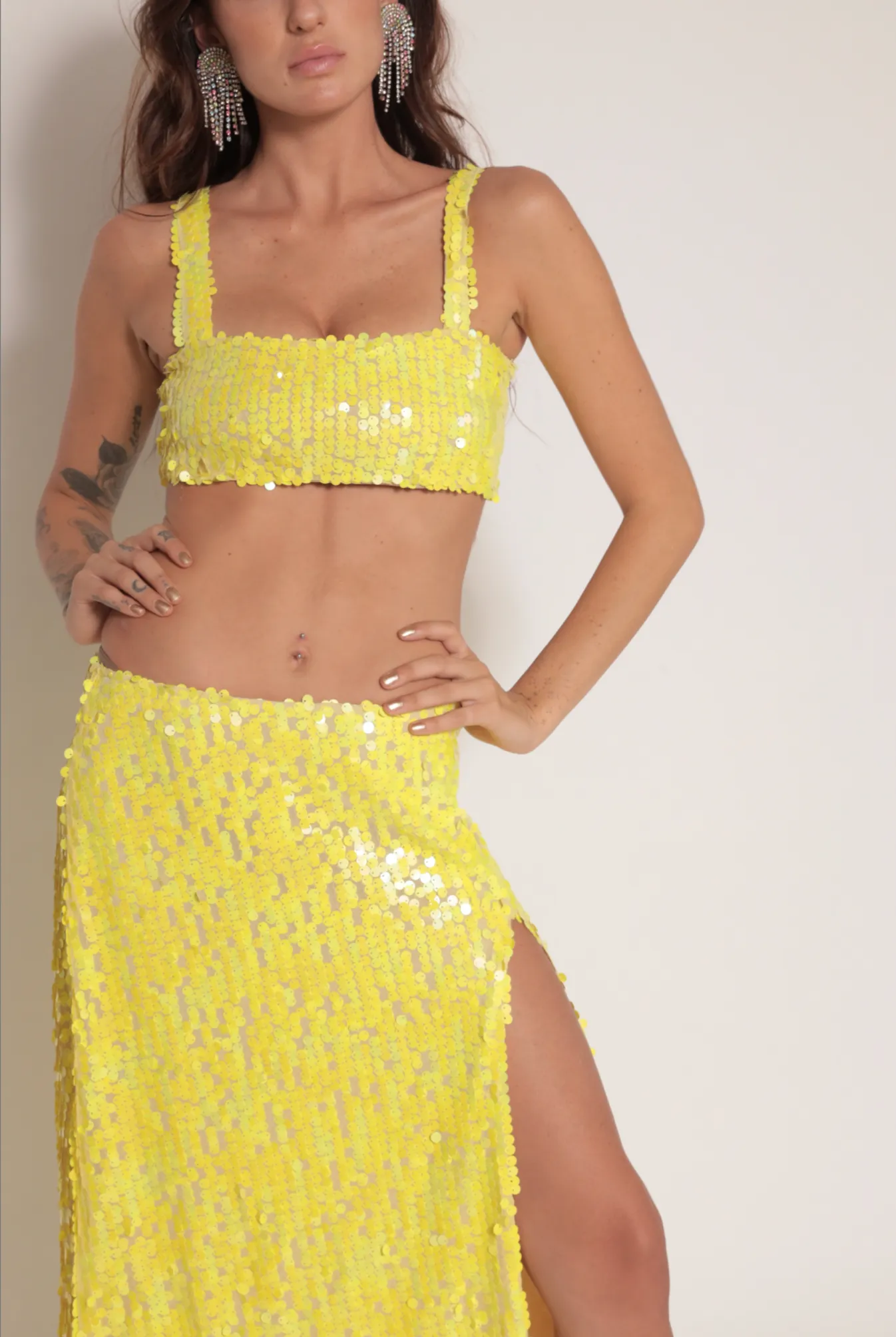 Agnes Midi Skirt in Party Sequin