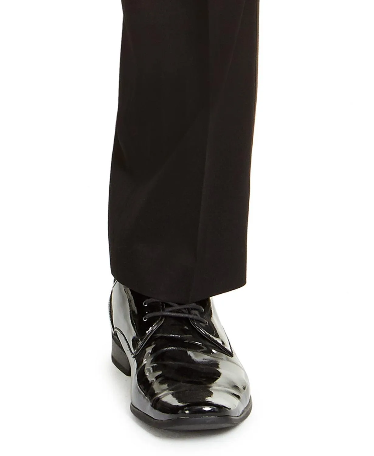 Alfani Mens Classic fit Dress Pants 30 / 30 Black Solid Stretch
