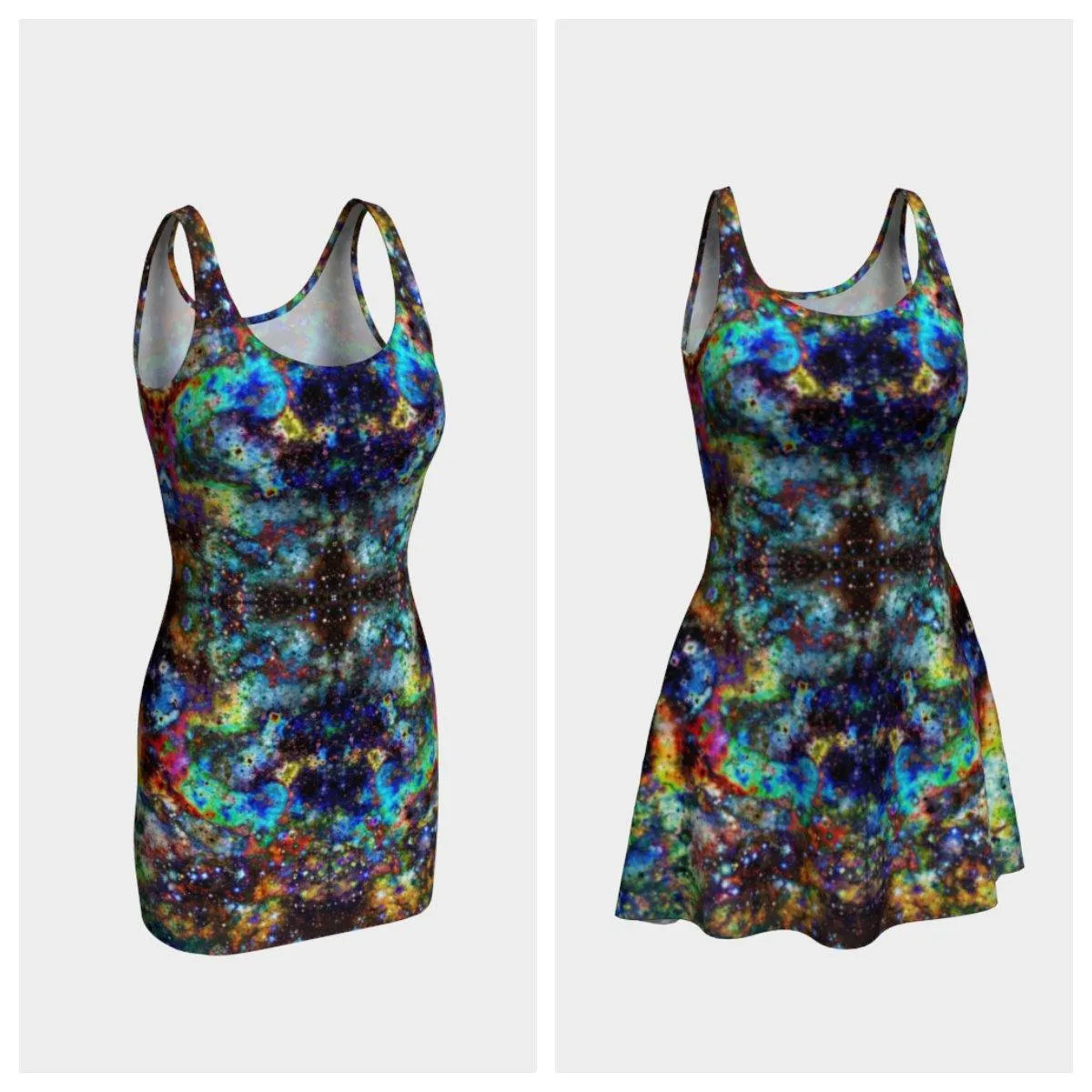 Apoc Atomic Psychedelic French Dress