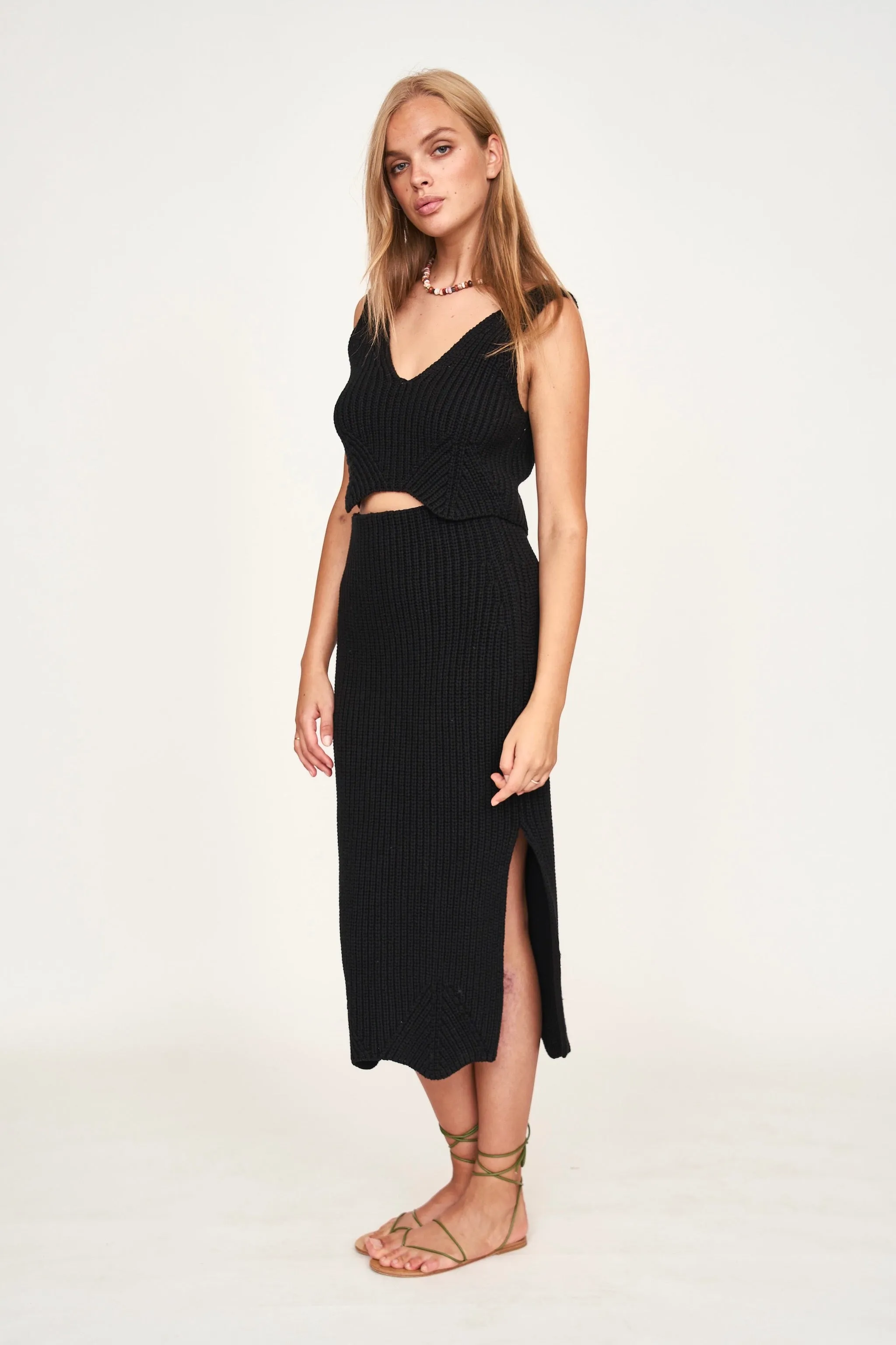 Arles Knit Tank in Black