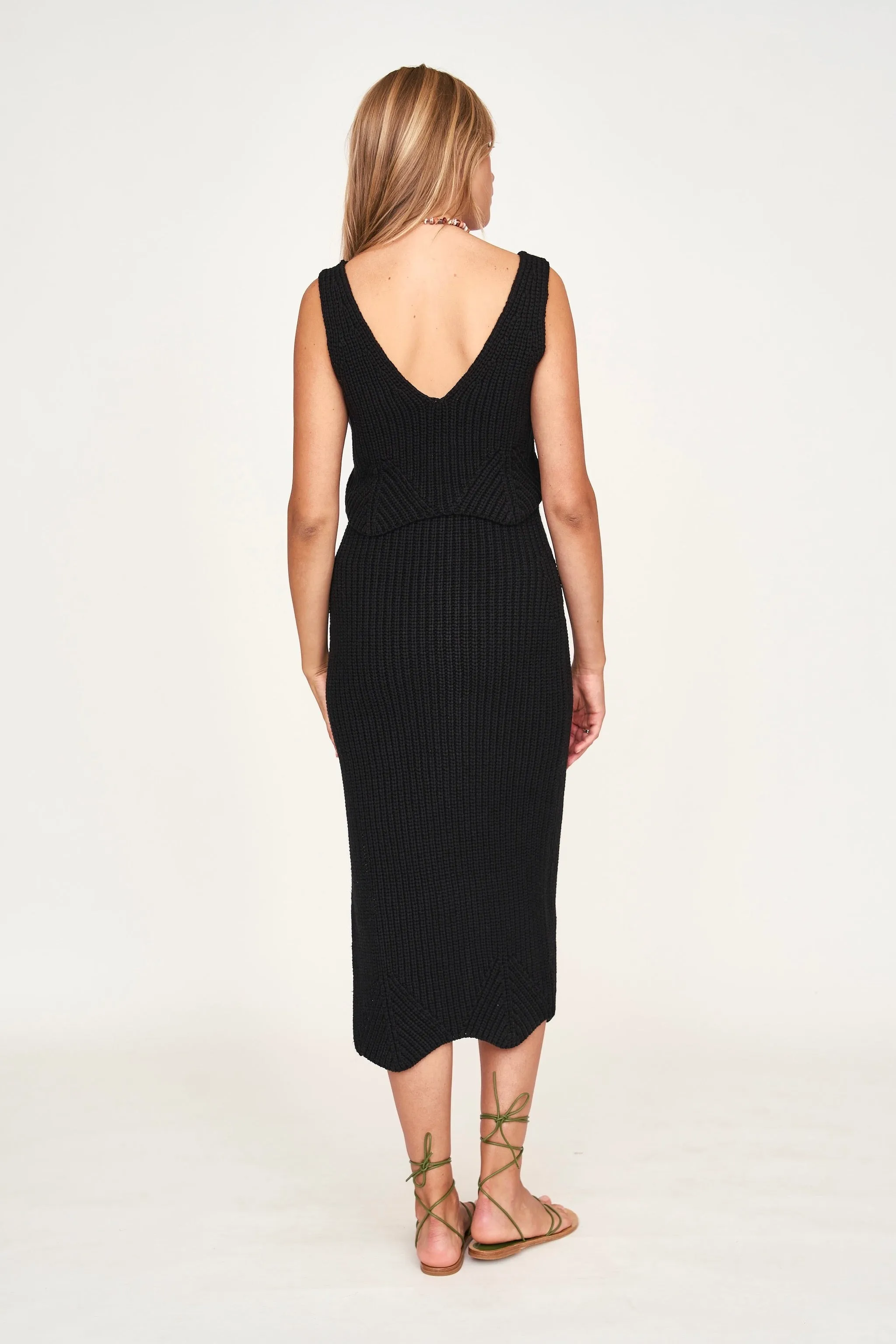 Arles Knit Tank in Black
