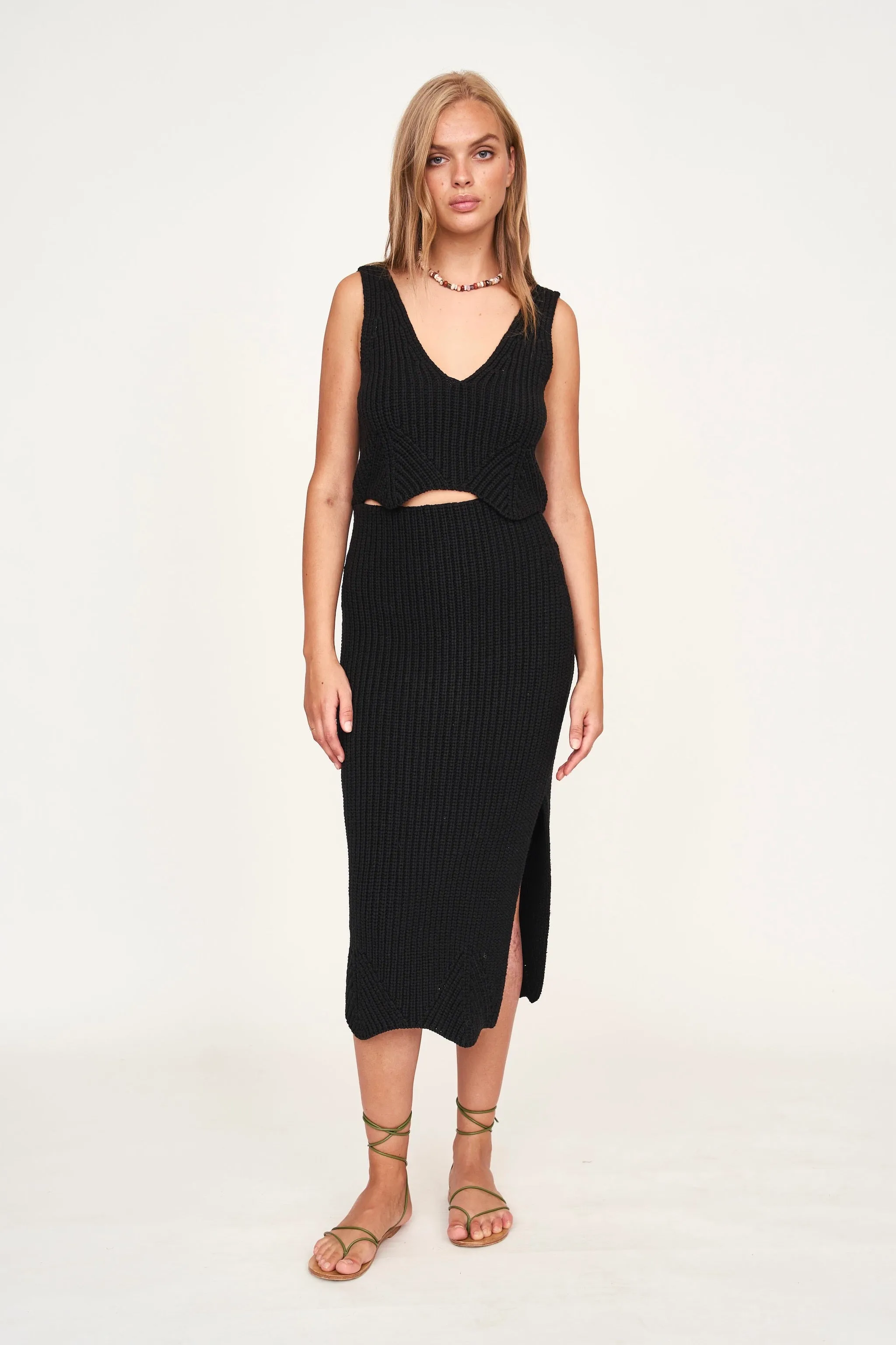 Arles Knit Tank in Black