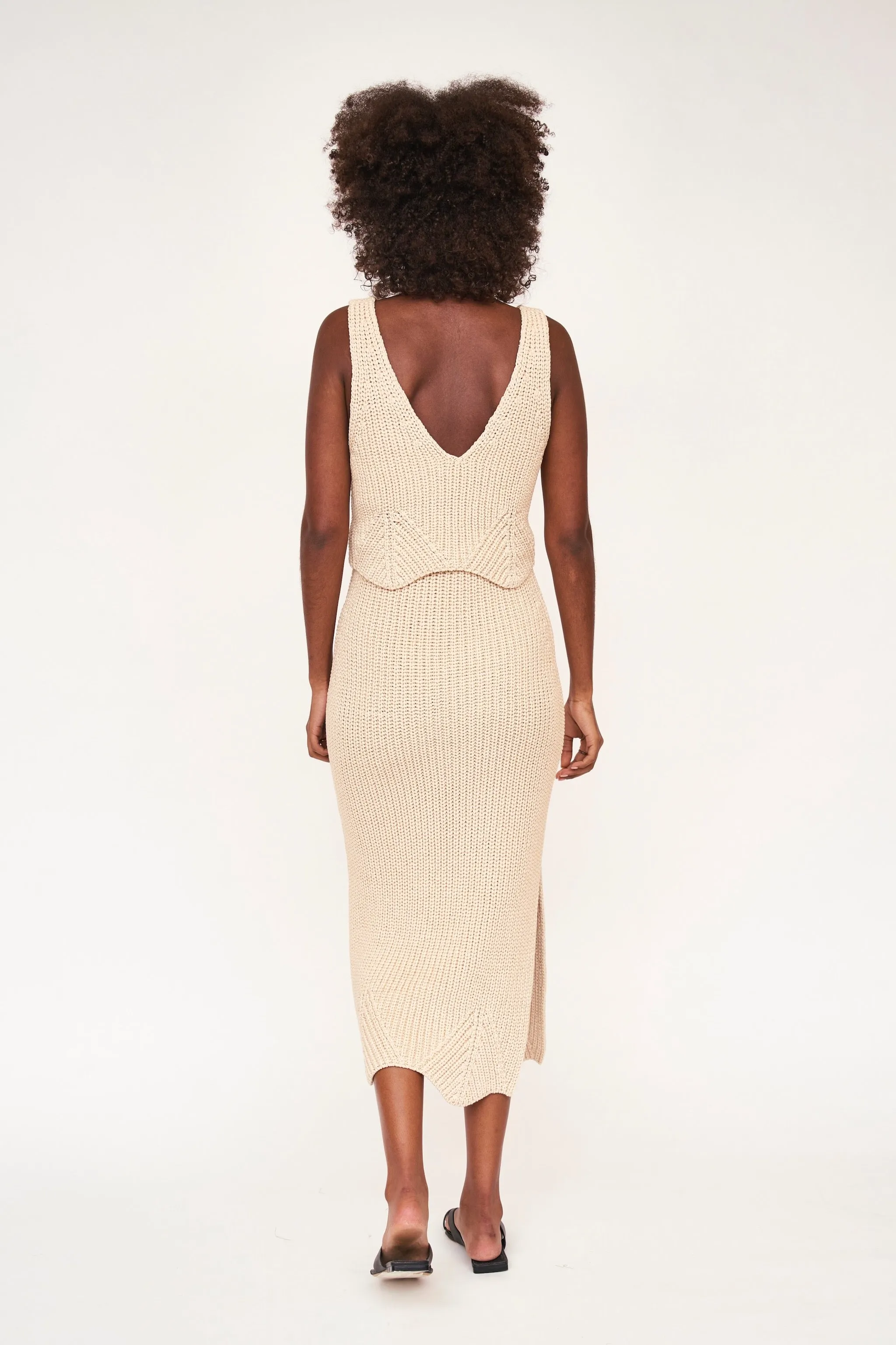 Arles Knit Tank in Shell