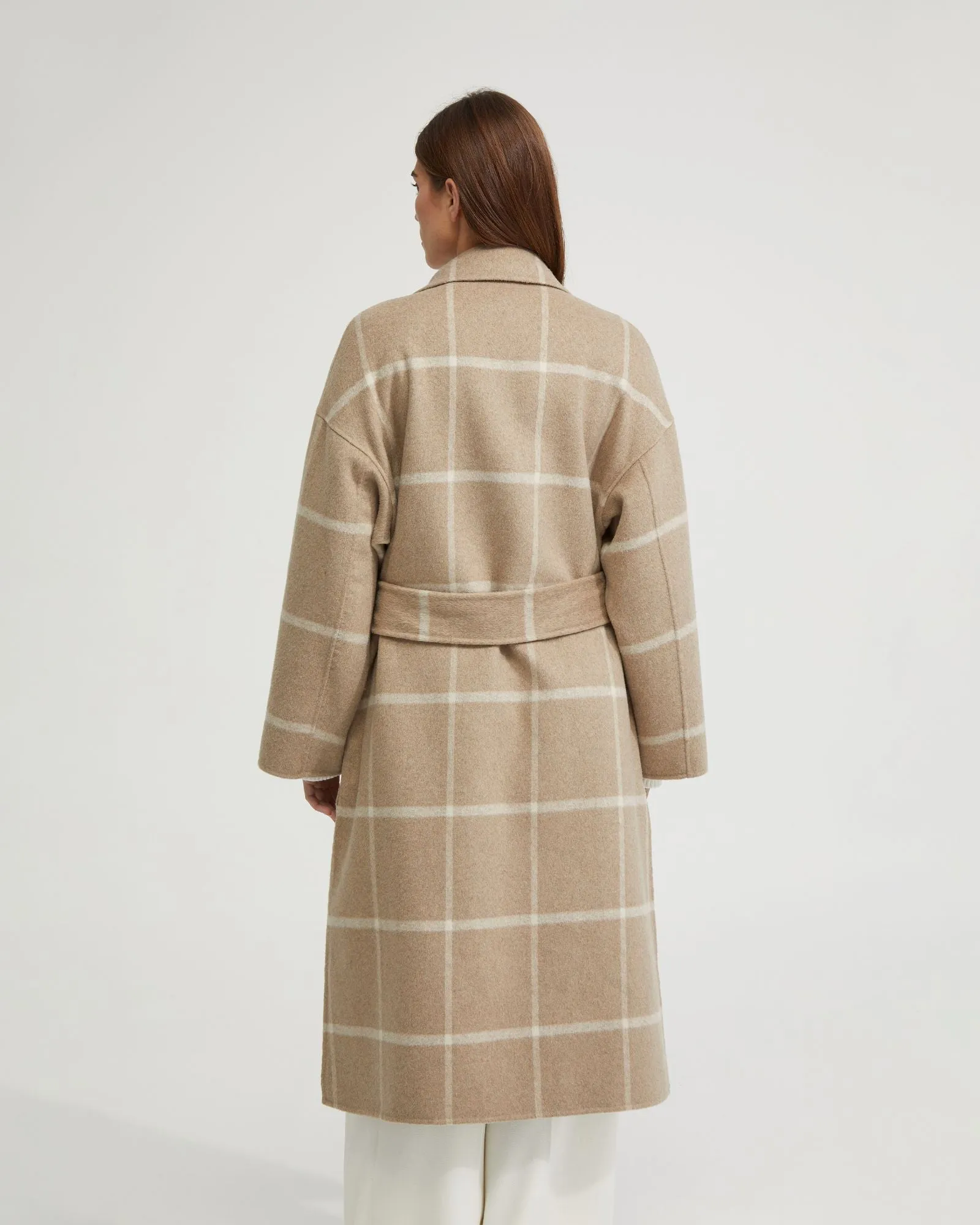 Ashley Wool Unlined Check Coat