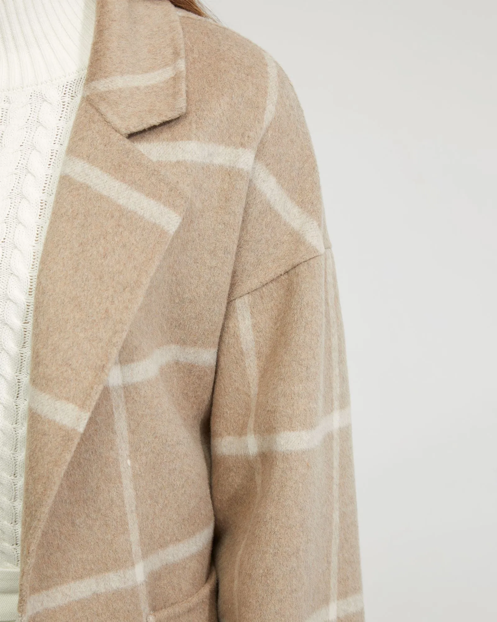 Ashley Wool Unlined Check Coat