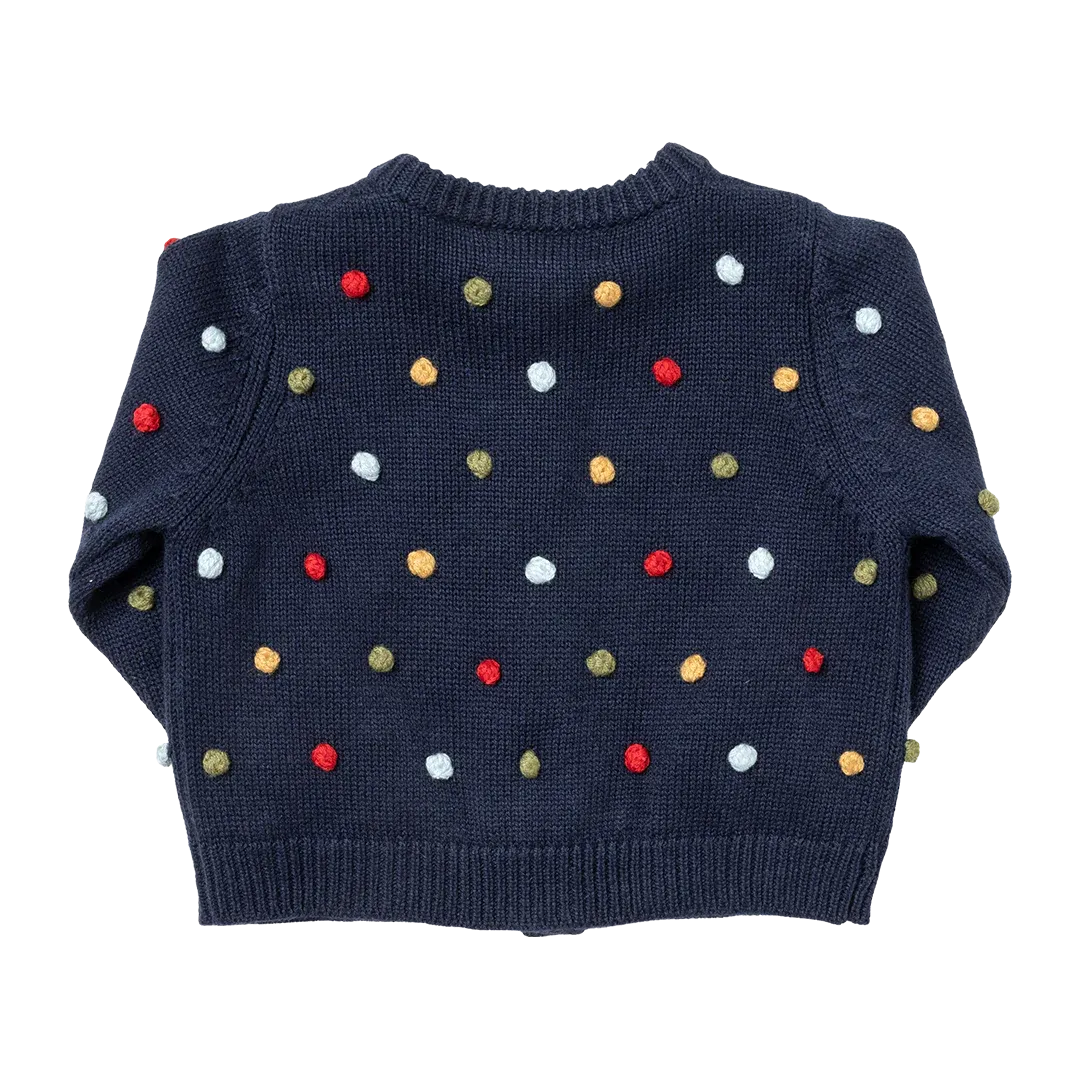 BABY GIRLS MAUDE SWEATER - NAVY