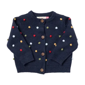 BABY GIRLS MAUDE SWEATER - NAVY