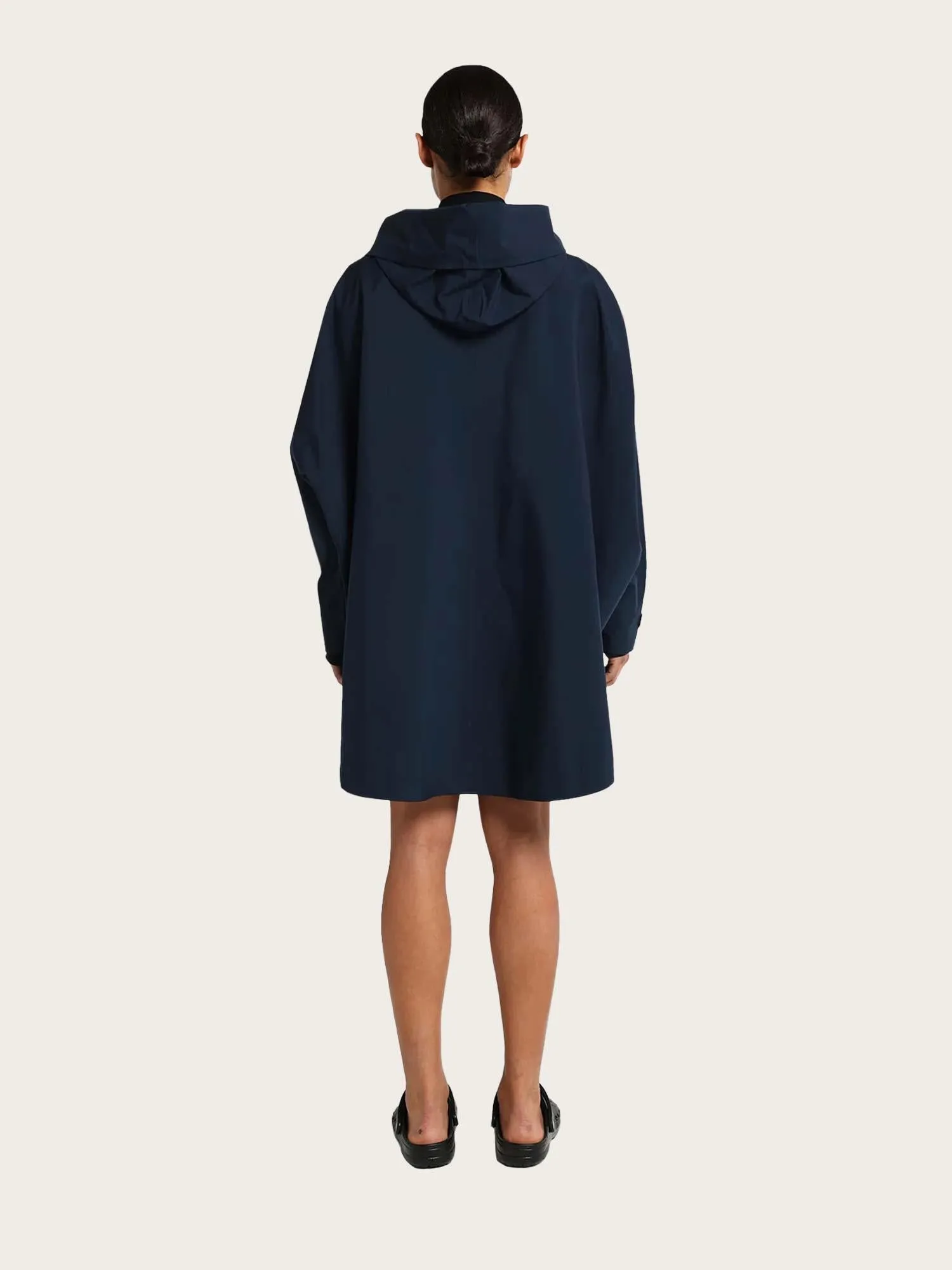 Bergen Poncho - Dark Navy