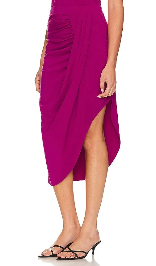 Bobi Midi Skirt in Purple