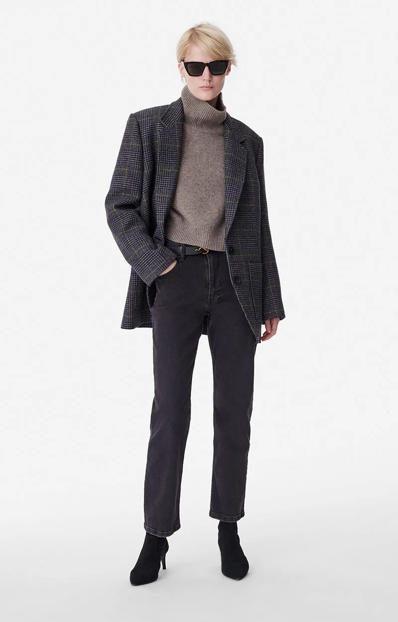 Bradley Blazer in Anthracite Plaid by Vanessa Bruno