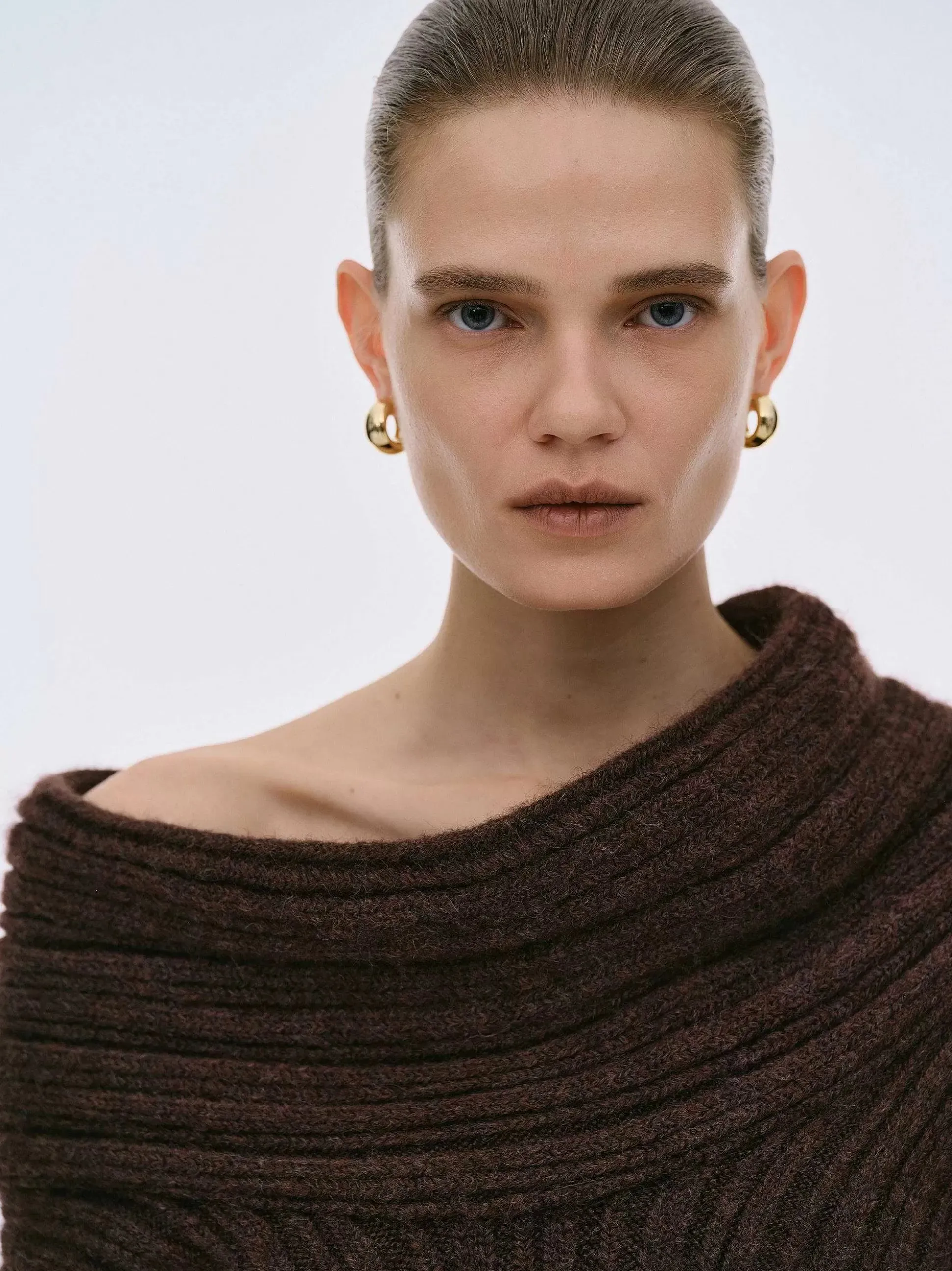 Brit & Boho™ I Becca Oversized High Roll Knit Pullover