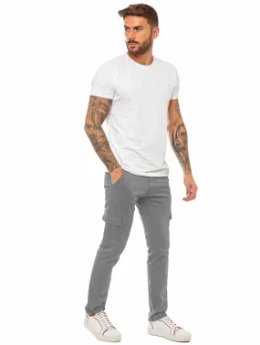 Bryce Stretch Cargo Pants - Light Grey