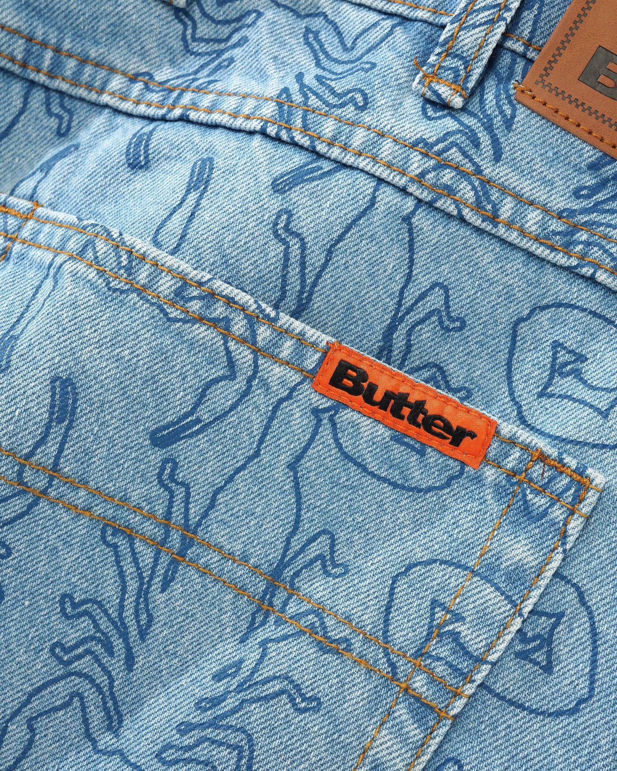 BUTTER GOODS Scorpion Denim Jeans - Washed Indigo