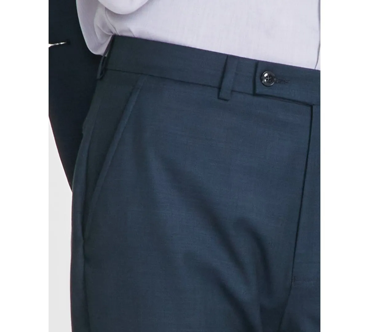 Calvin Klein Mens Slim fit Dress Pants 36 / 30 Green Solid Stretch