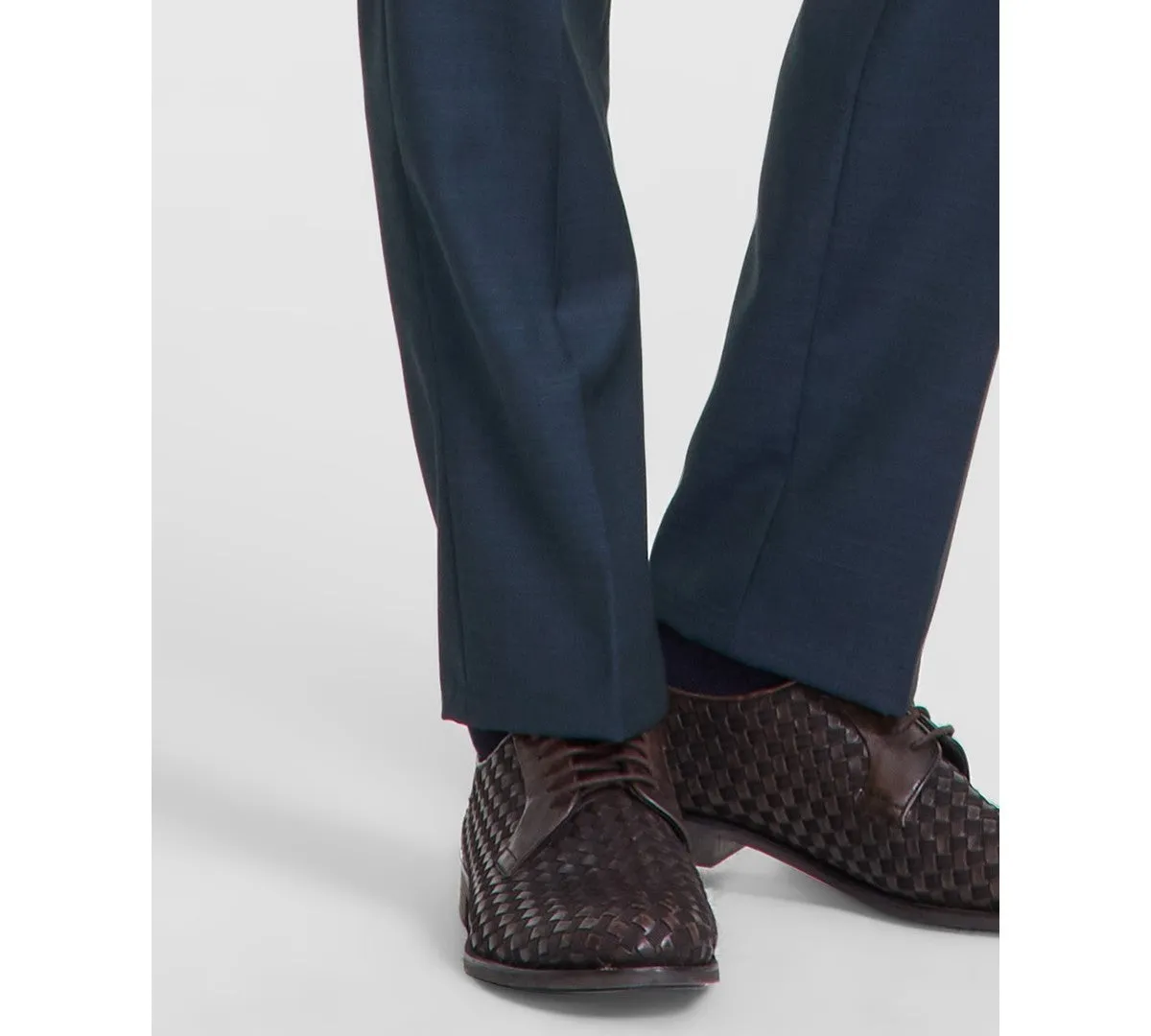 Calvin Klein Mens Slim fit Dress Pants 36 / 30 Green Solid Stretch