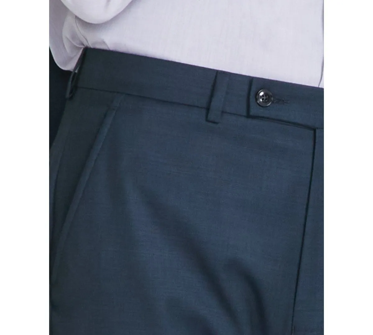 Calvin Klein Mens Slim fit Dress Pants 36 / 30 Green Solid Stretch