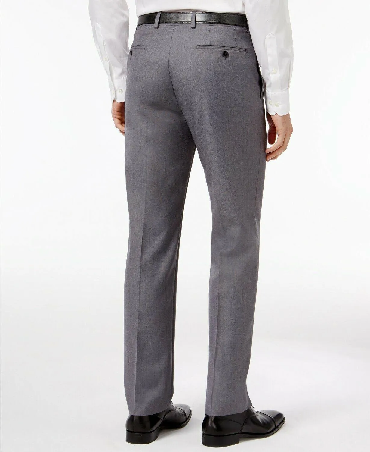 Calvin Klein Mens Slim fit Dress Pants Pants 38 / 30 Grey Solid