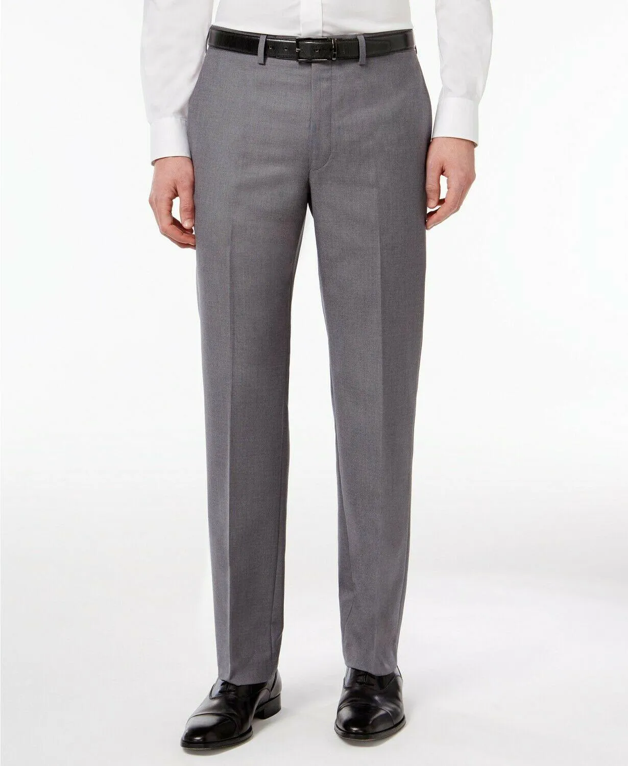 Calvin Klein Mens Slim fit Dress Pants Pants 38 / 30 Grey Solid