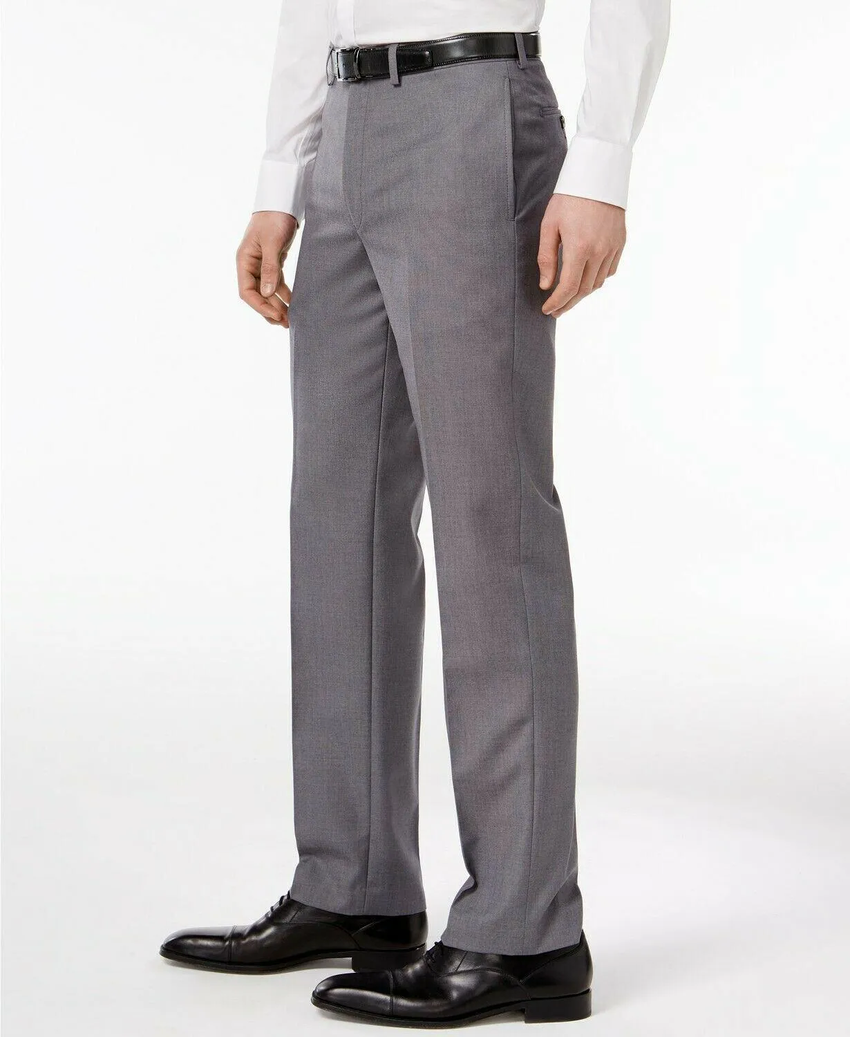 Calvin Klein Mens Slim fit Dress Pants Pants 38 / 30 Grey Solid