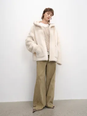 Casual Hooded Wool Coat