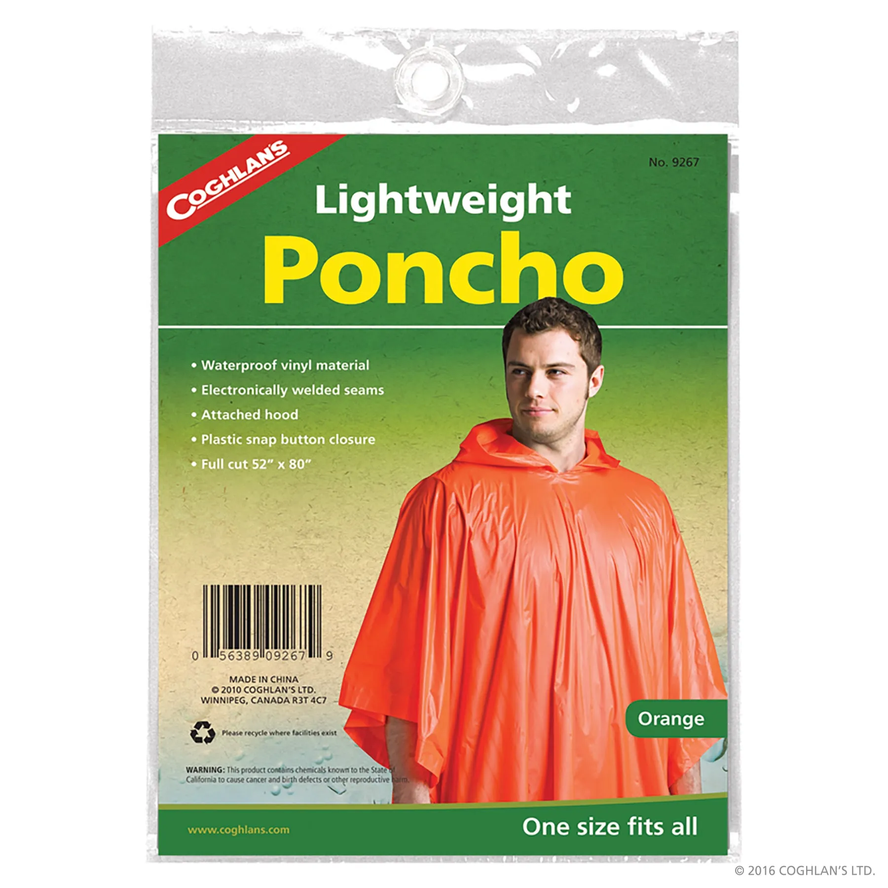 Cog Poncho-Orange