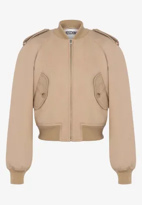 Cropped Bomber Jacket