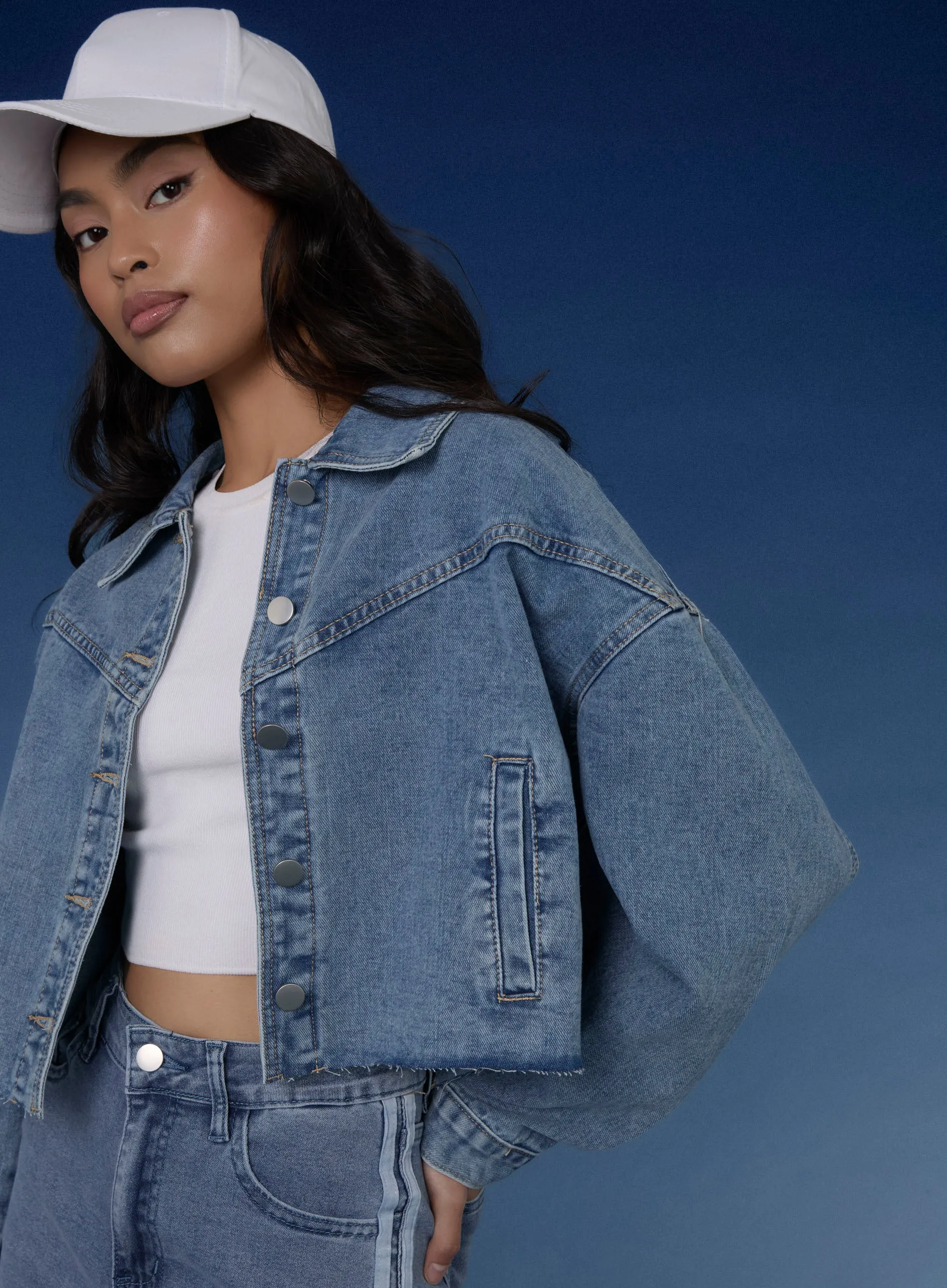 Cropped Denim Jacket