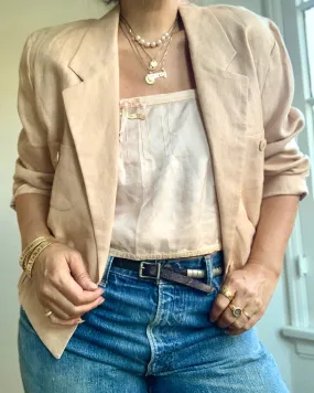 Cropped Linen Jacket