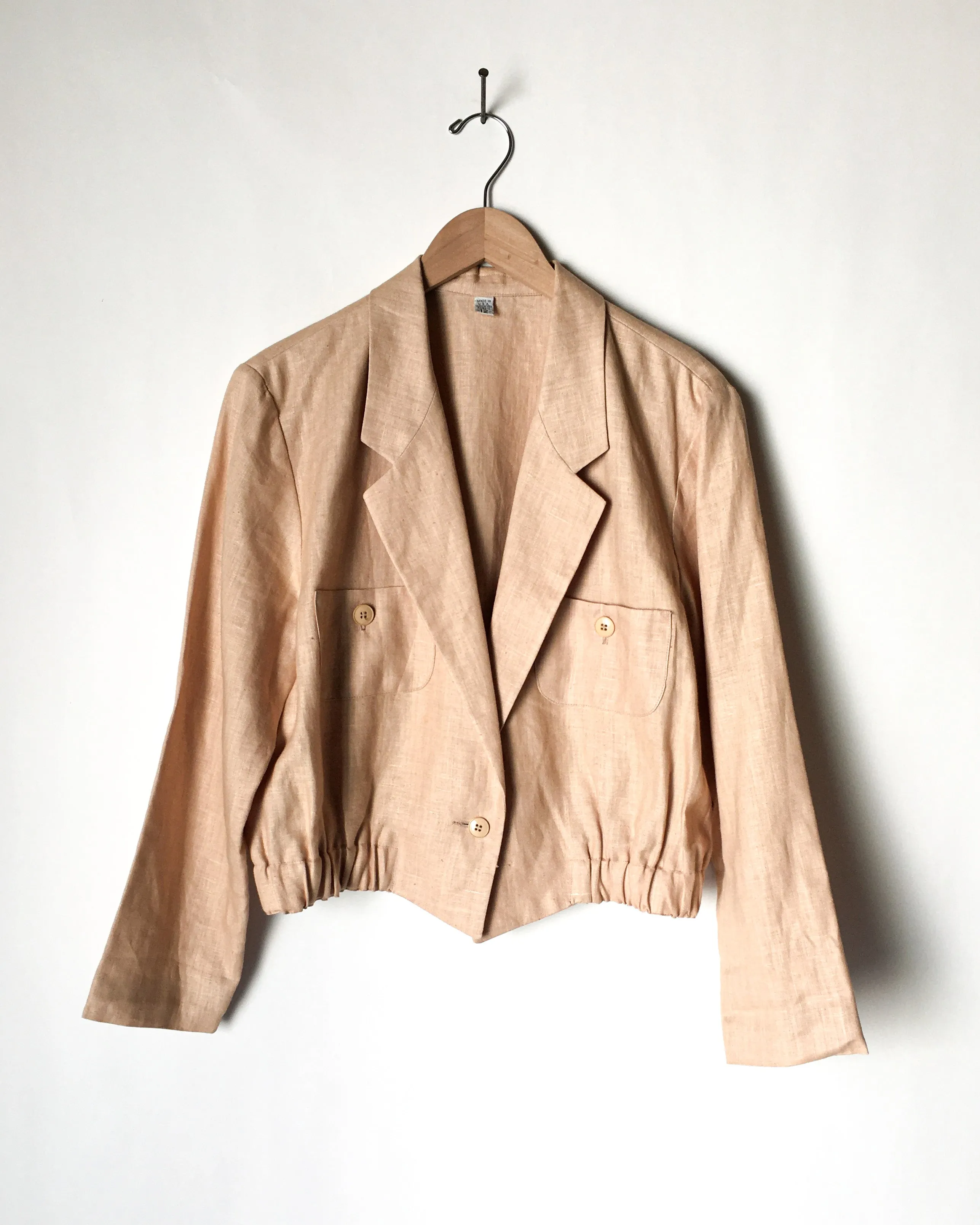 Cropped Linen Jacket
