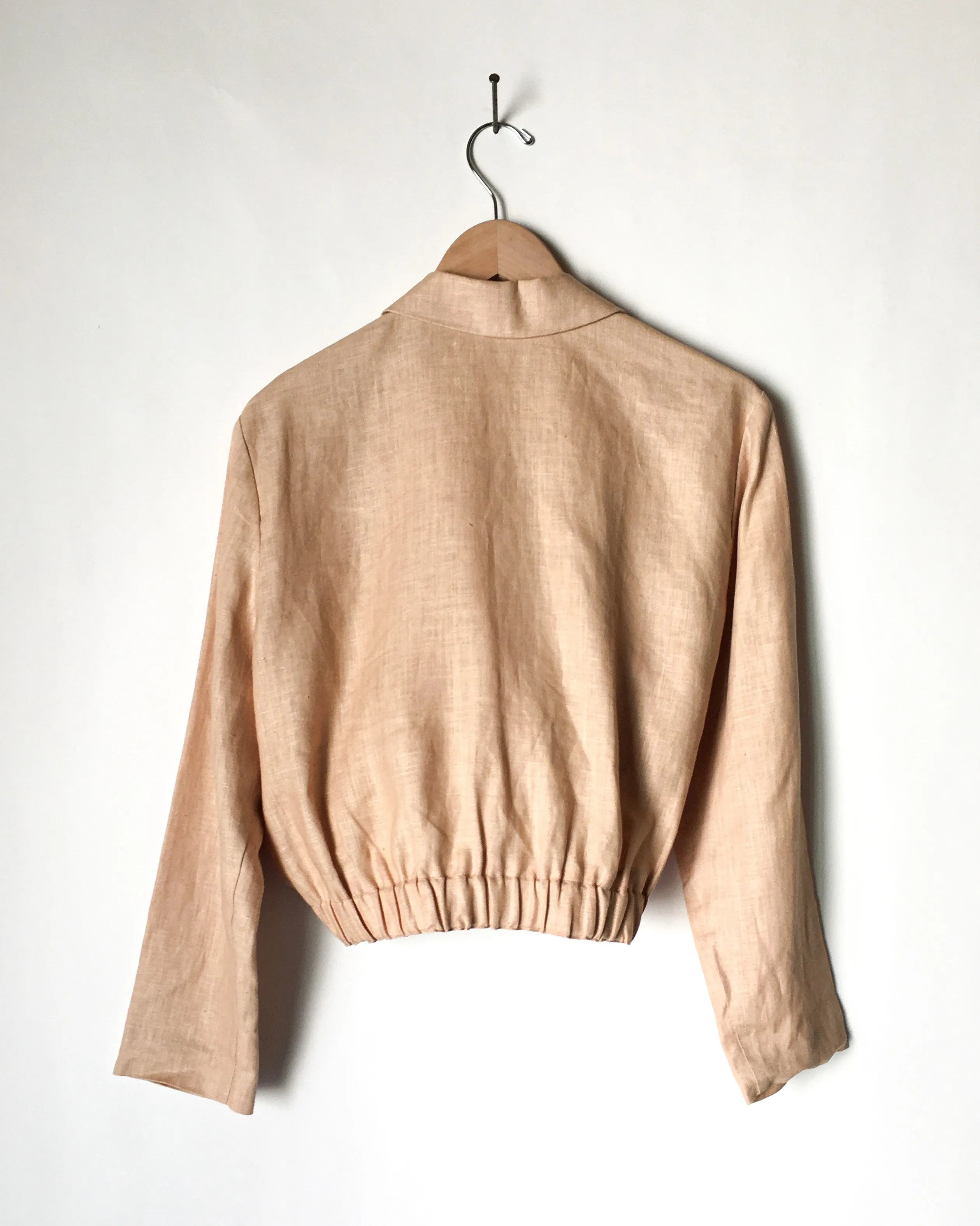 Cropped Linen Jacket