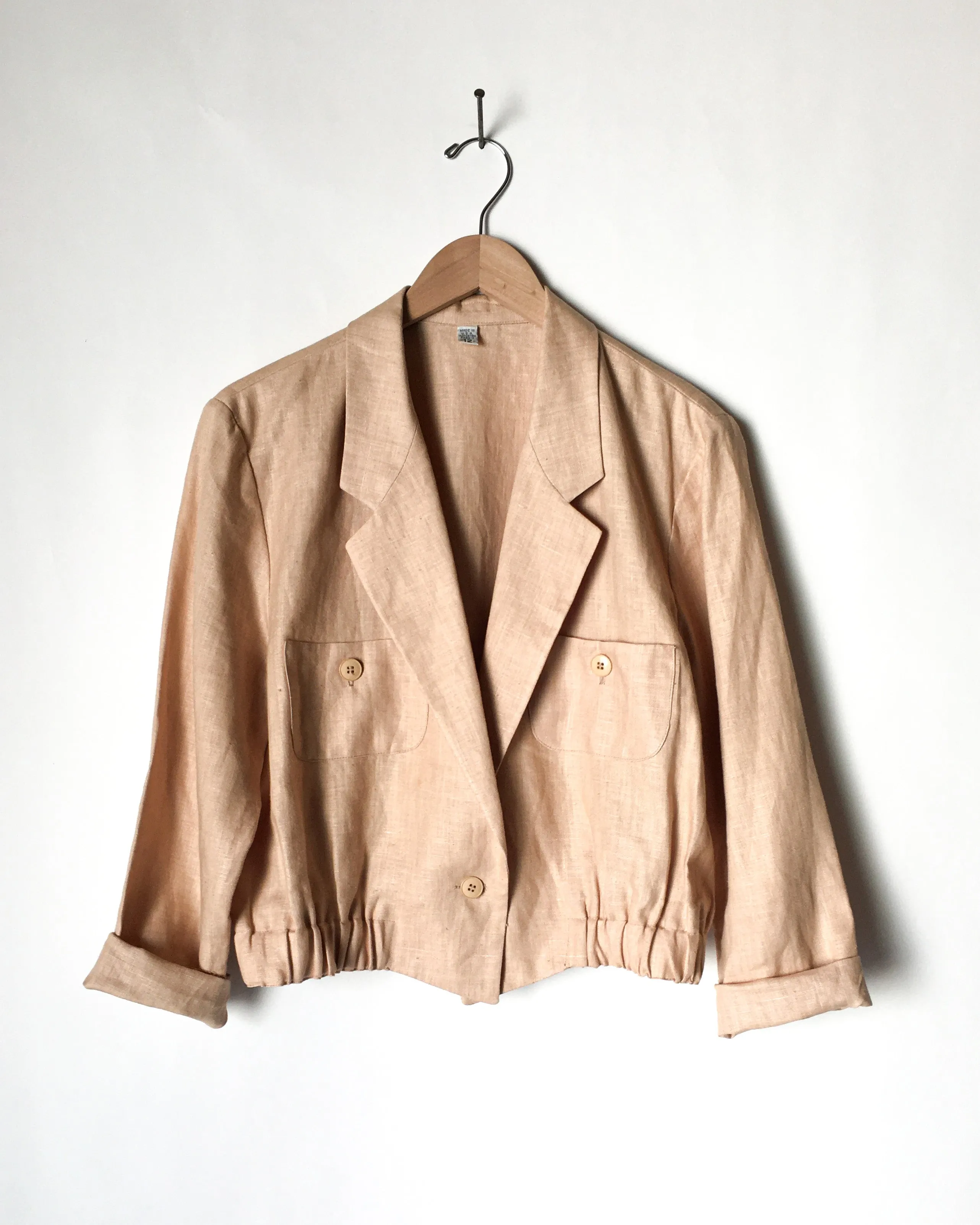 Cropped Linen Jacket
