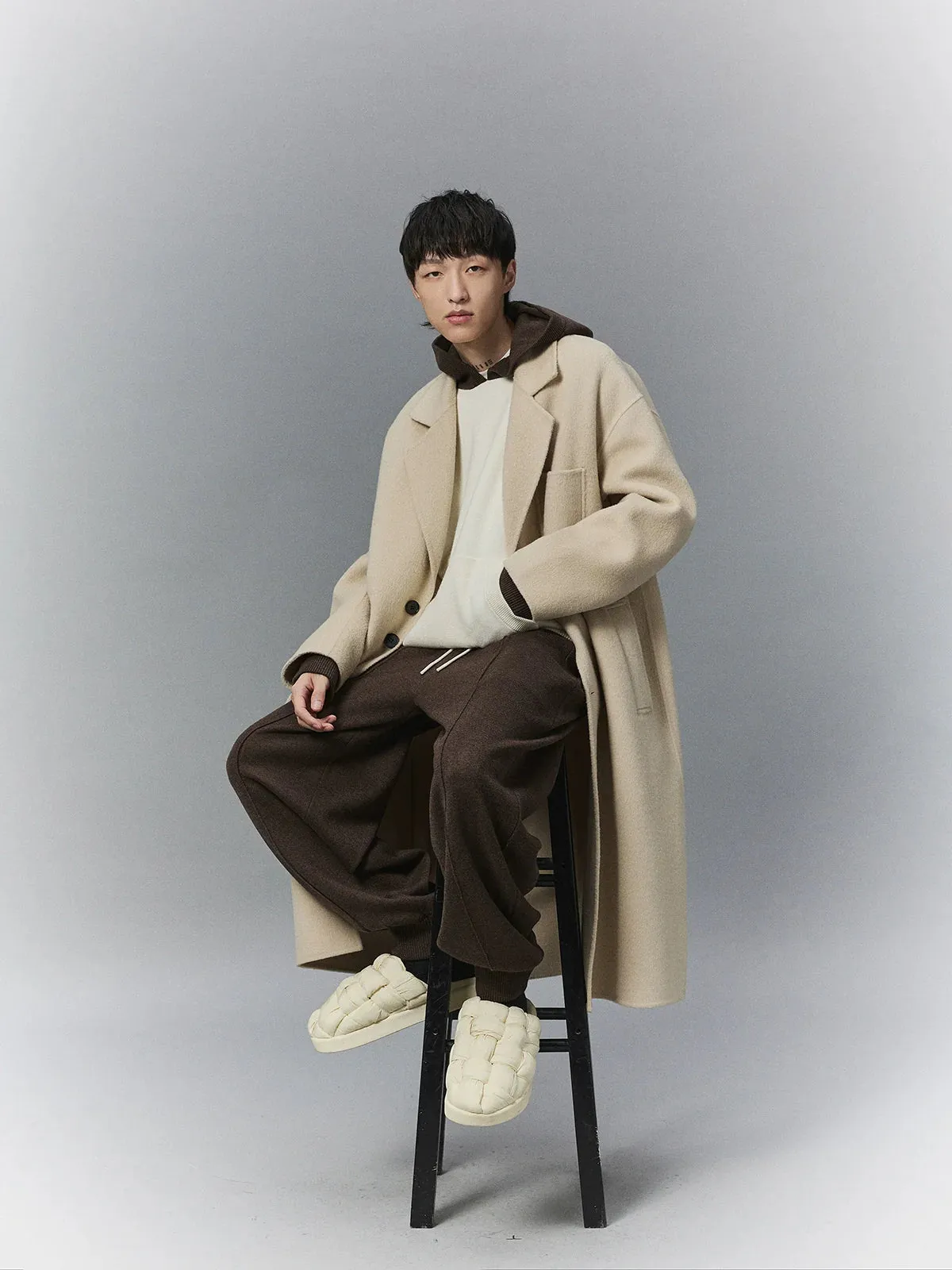Custom-Dyed Long Overcoat