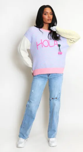 Daniela Hola & Cherry Stripe Jumper