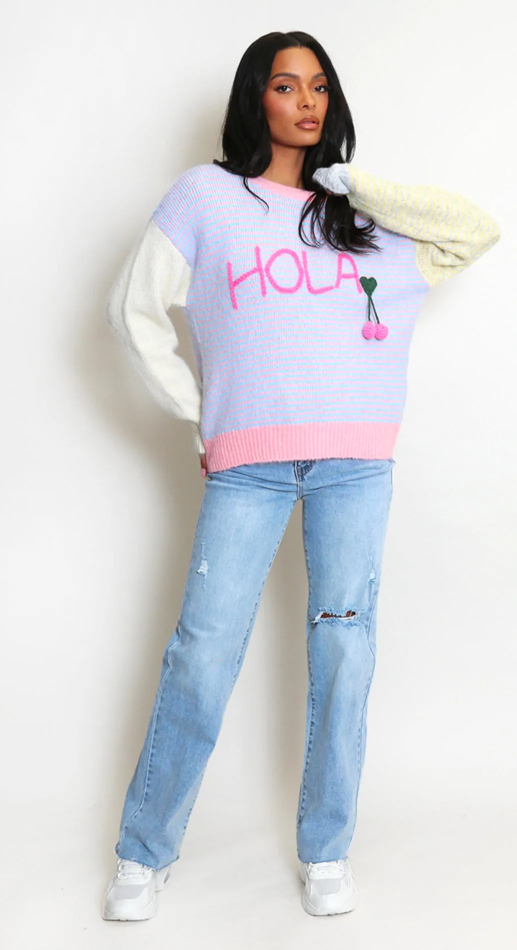 Daniela Hola & Cherry Stripe Jumper