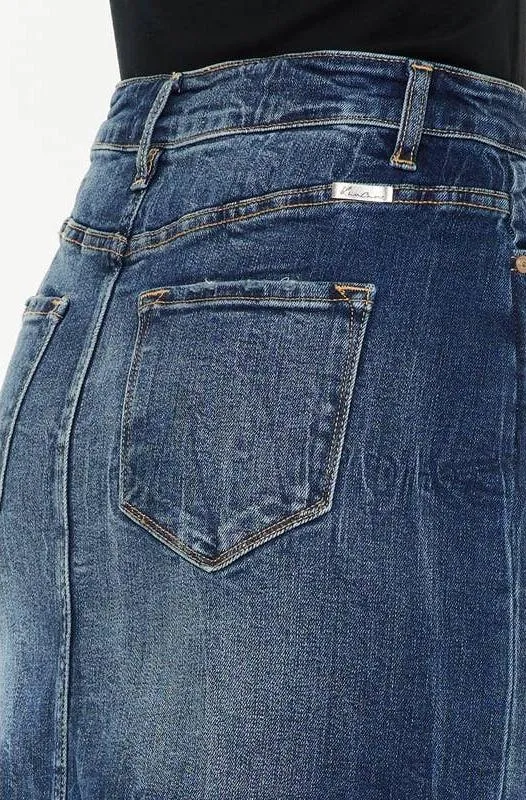 Dark Wash Denim Skirt