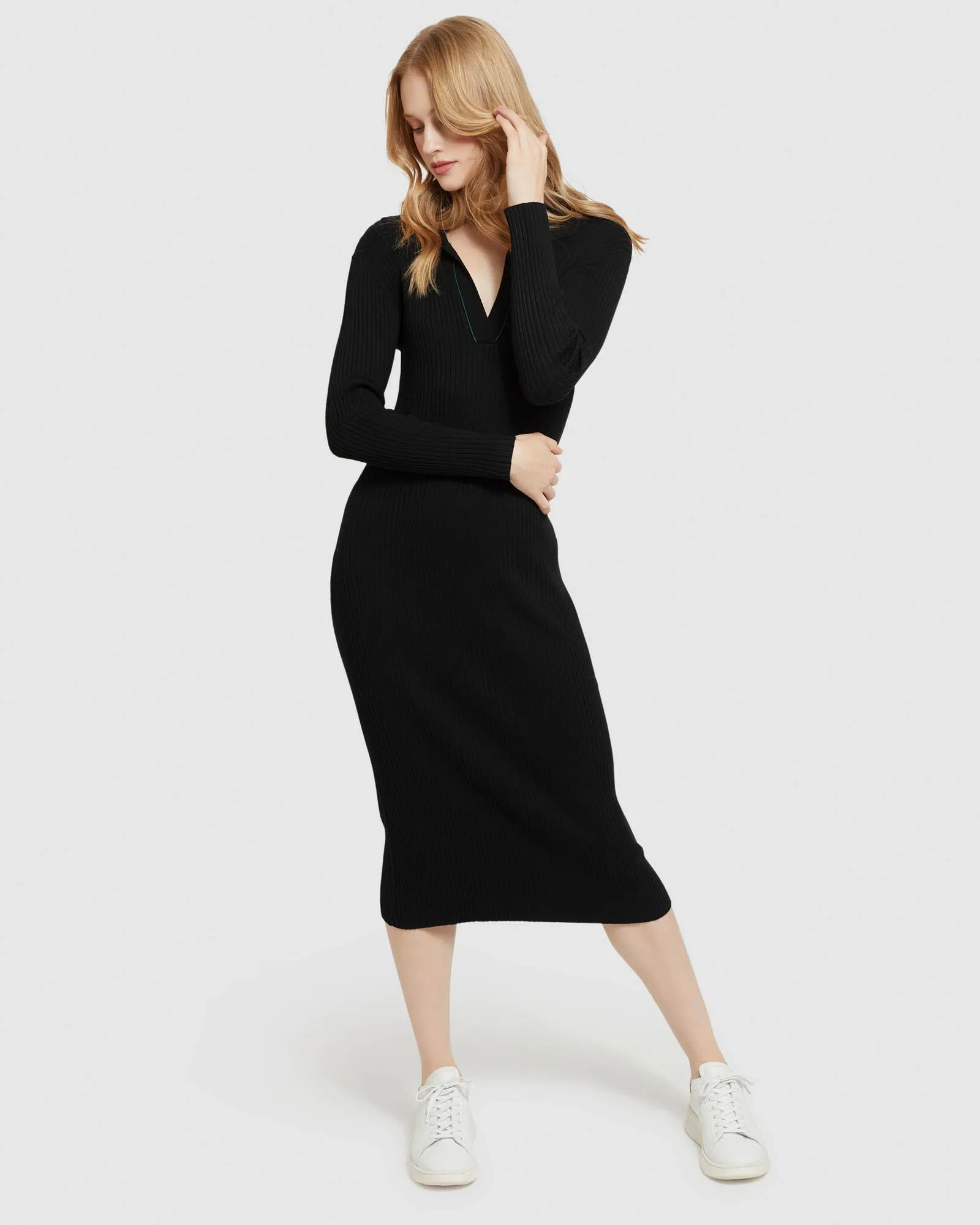 Elisa Rib Knit Dress