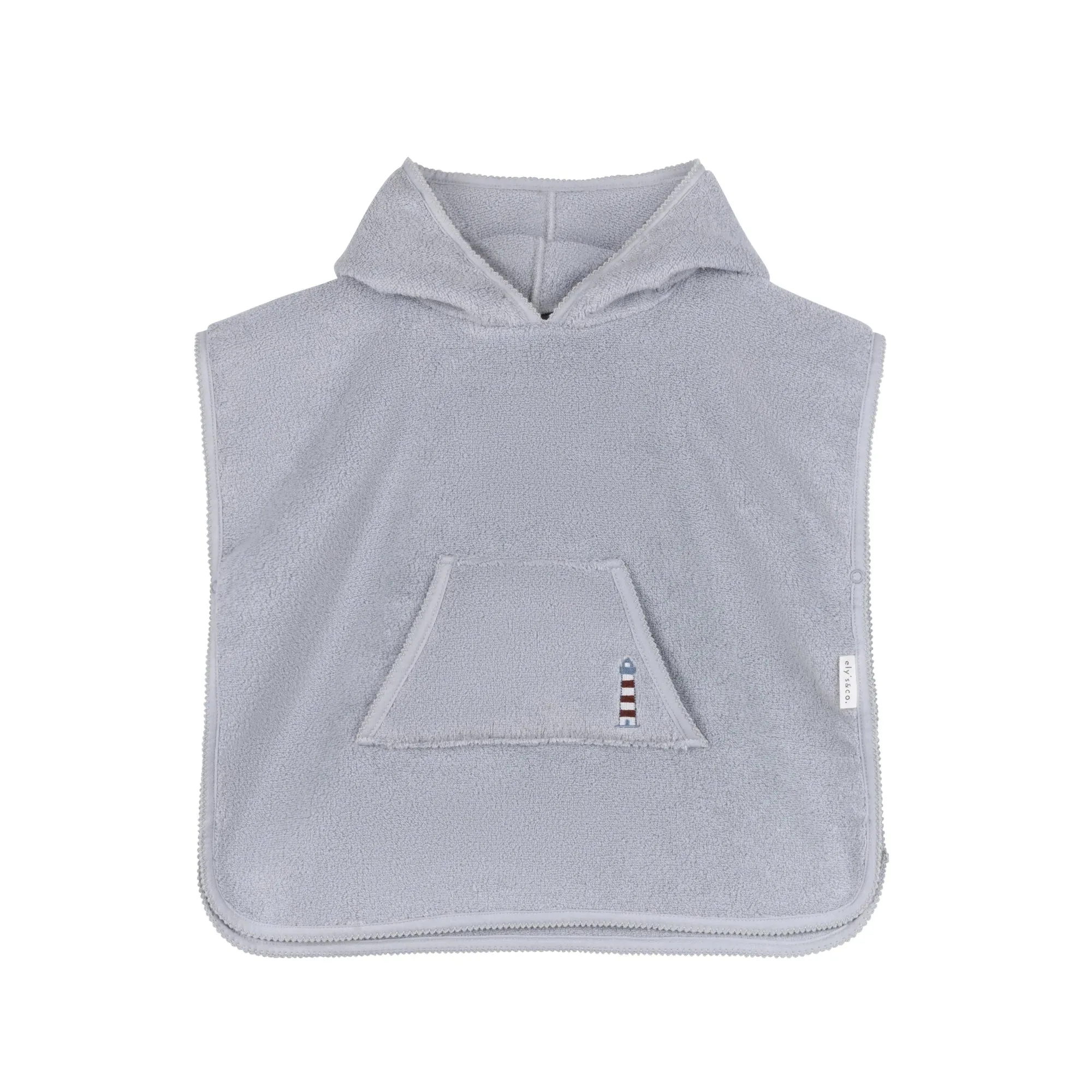 Ely's & Co Blue Terry Poncho