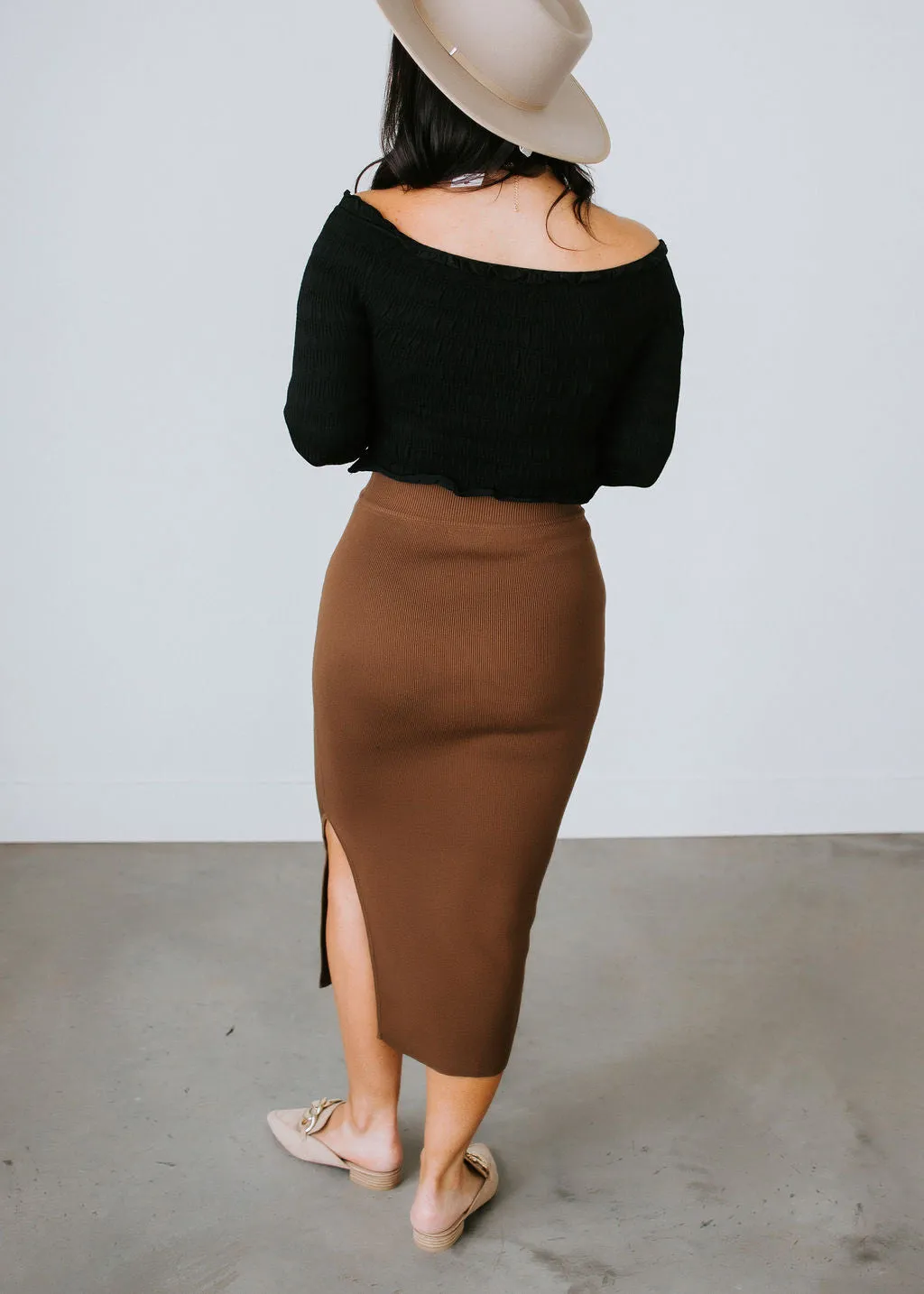 Estelle Knit Midi Skirt