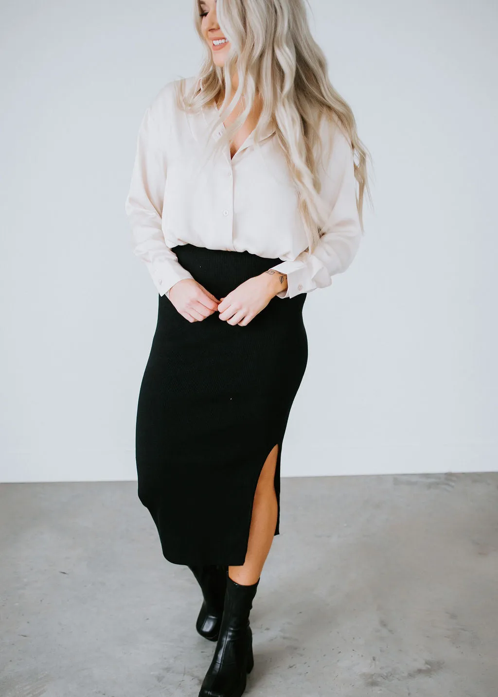 Estelle Knit Midi Skirt