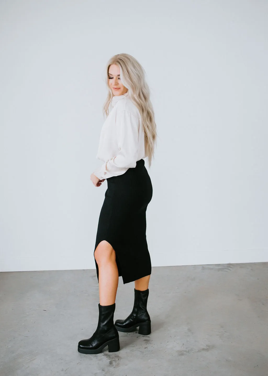 Estelle Knit Midi Skirt