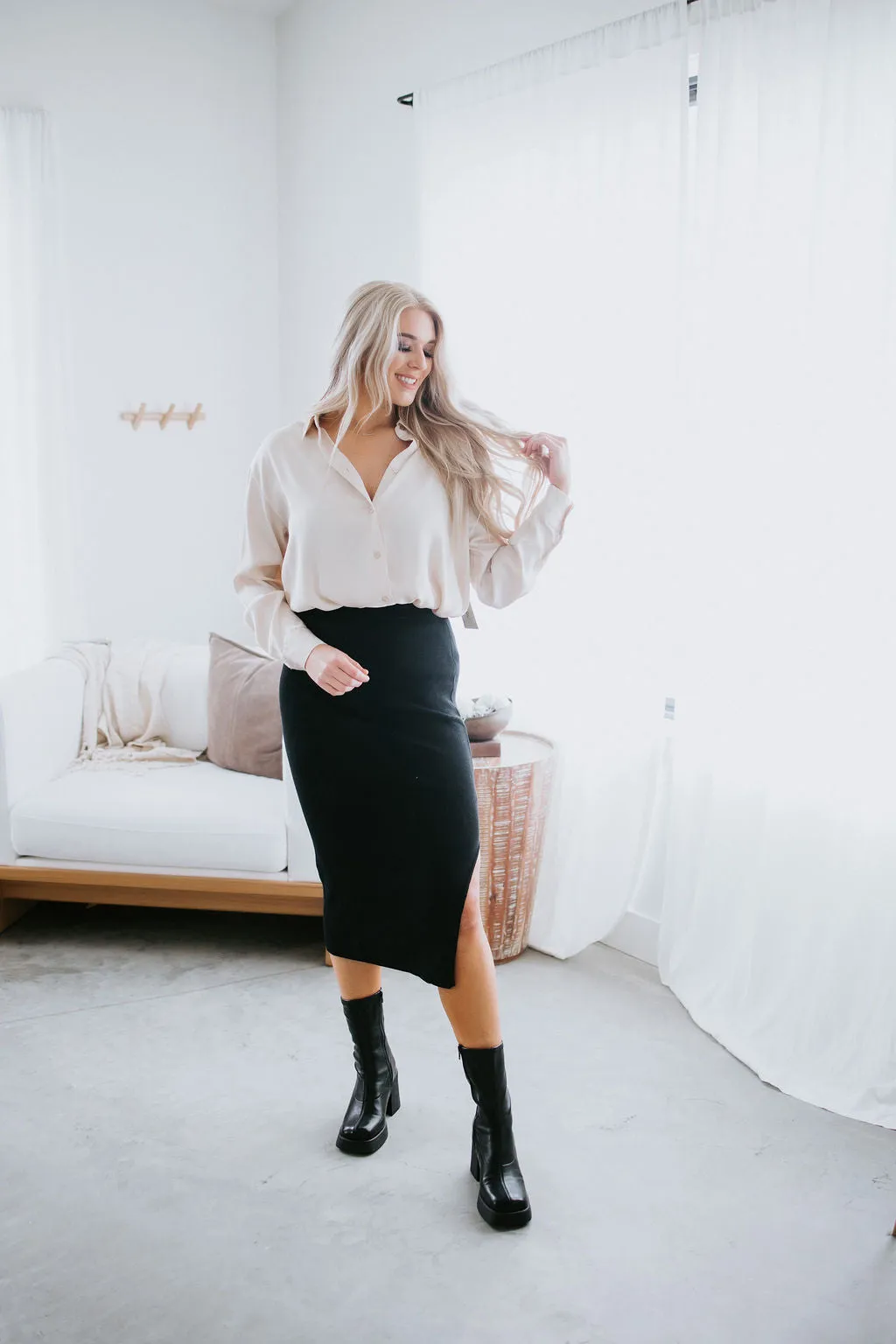 Estelle Knit Midi Skirt