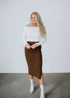 Estelle Knit Midi Skirt
