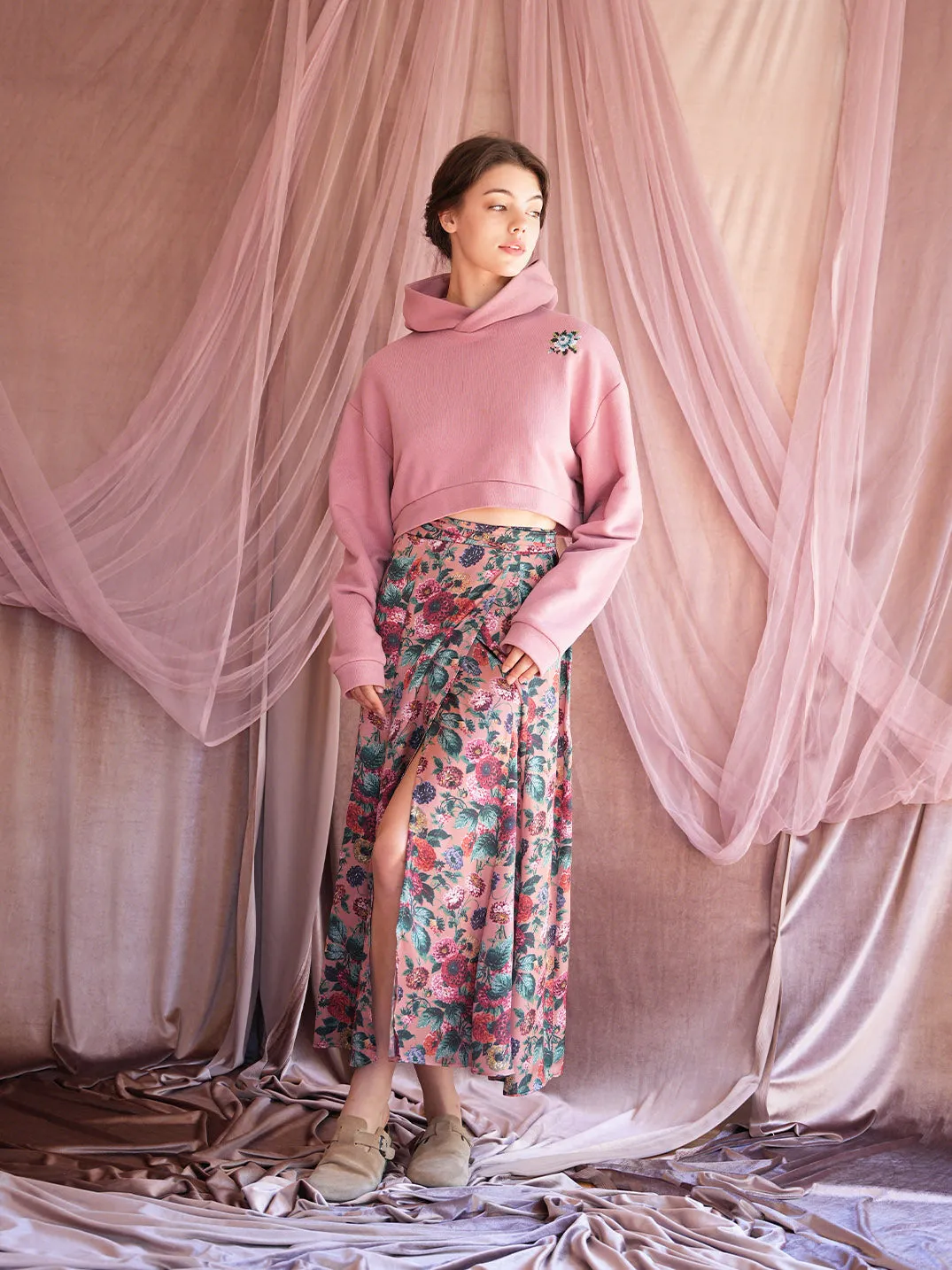 Fastol Wrap Skirt (Pink)