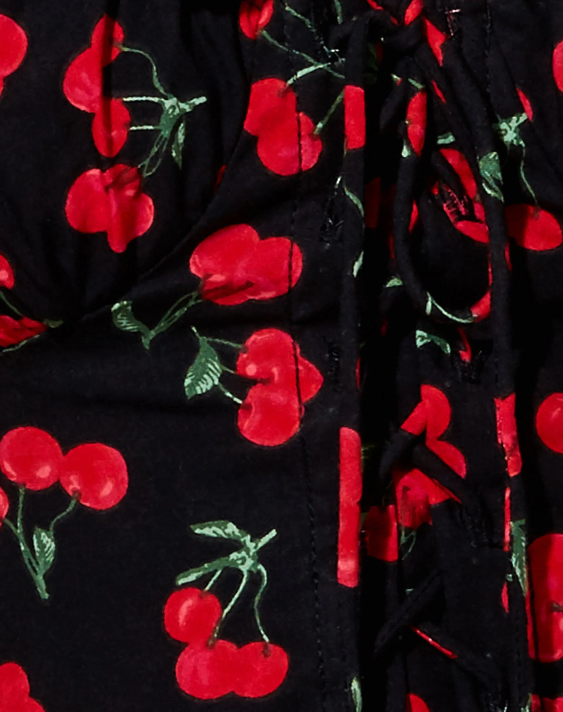 Glarina Vest Top in Cherries Black