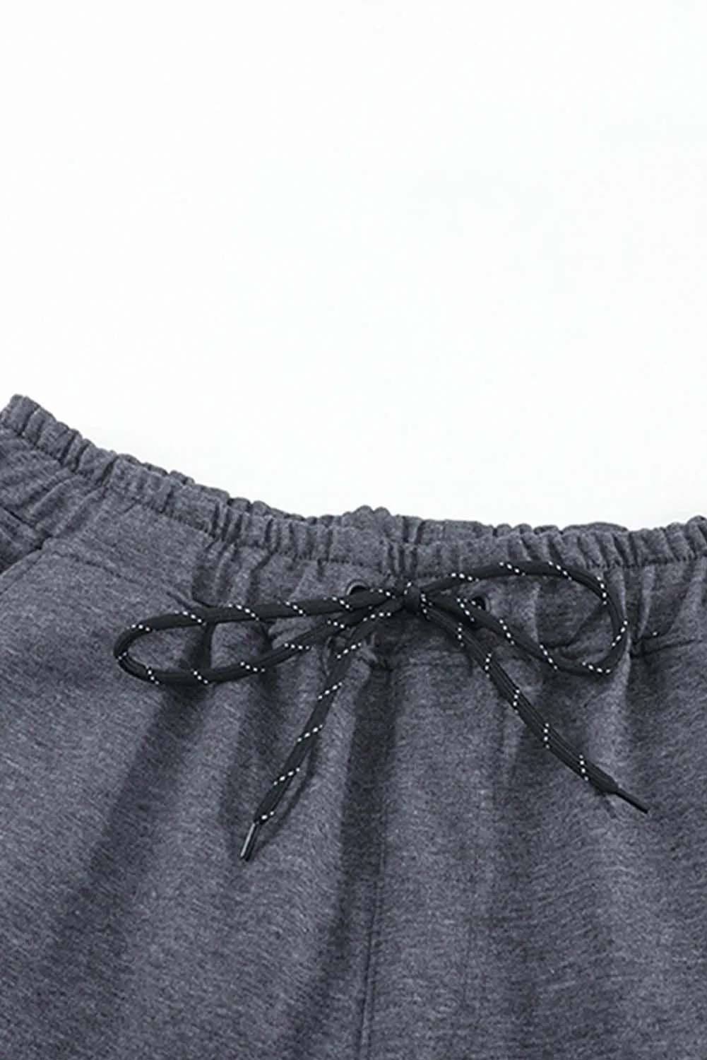 Gray Crown K Heart Graphic Men Sweatpants