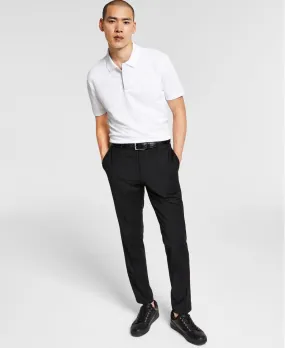 Hugo Boss Mens Slim fit Dress Pants 34 / 33.5 Blue Solid Stretch